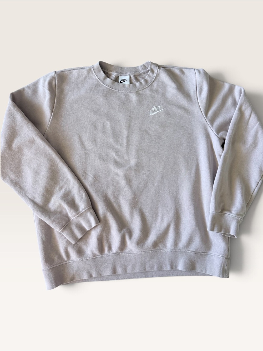 Nike Women’s Crewneck Sweatshirt in Light Taupe Rose